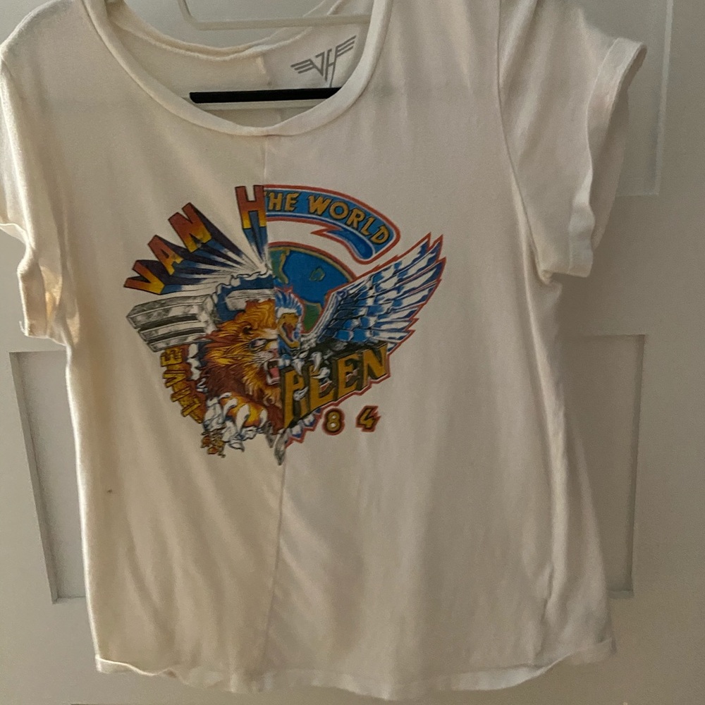 Vintage white band shirt size Medium